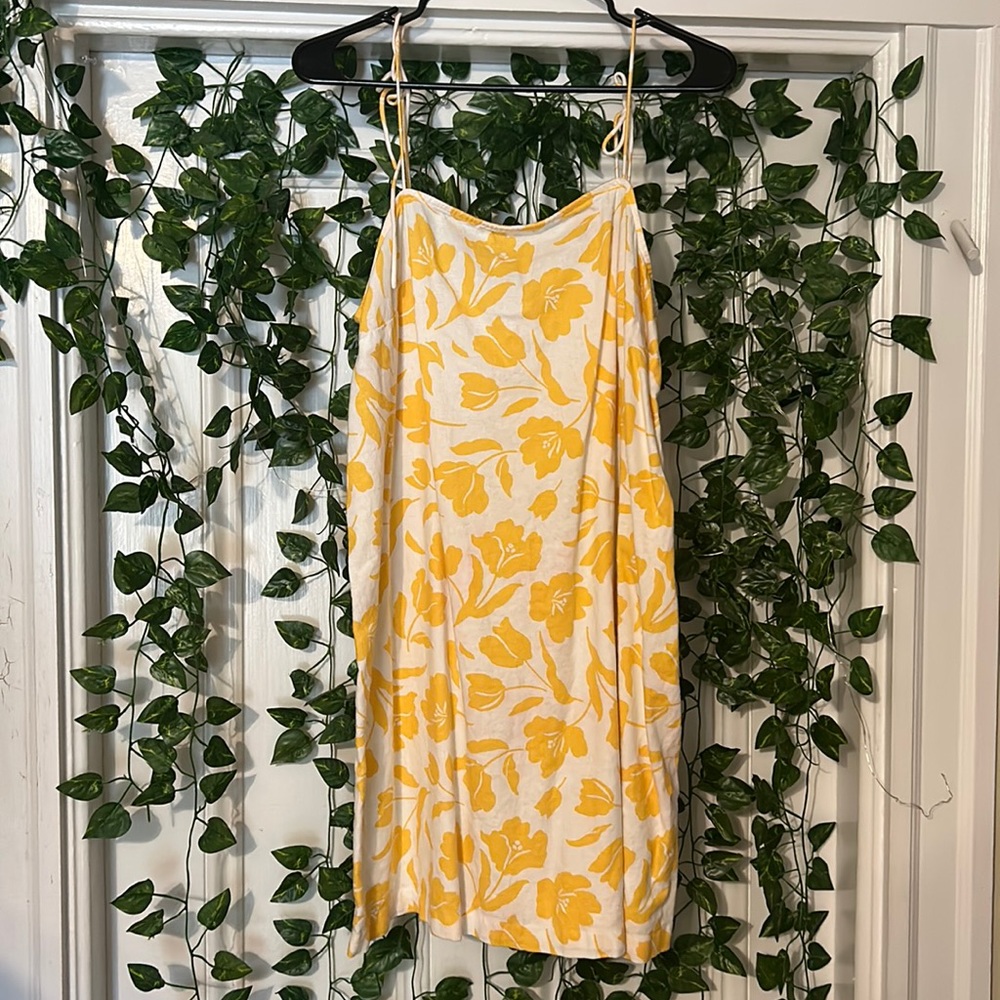 Tie shoulder mini dress
